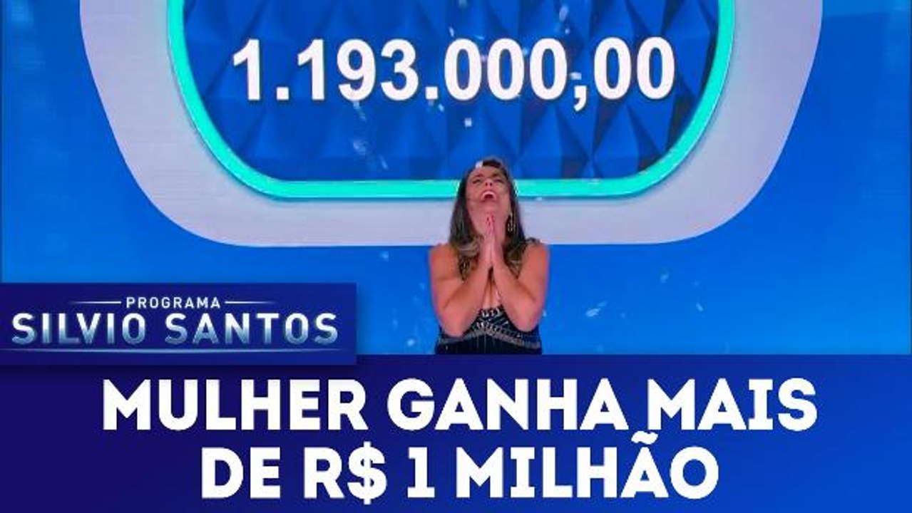Participante ganha R$ 1 milhão - Programa Silvio Santos - 25.02.18