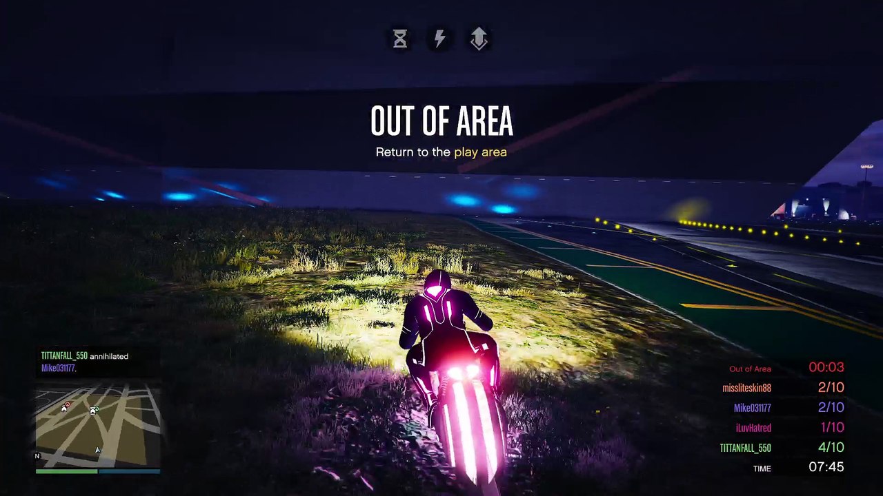 Grand Theft Auto V Deadline Deathmatch at Night Round 3
