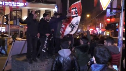Fenerbahçe Galibiyeti Beşiktaşlıları Kars’ta Sokağa Döktü