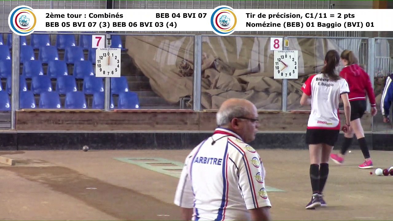 Second tour, premier tir de précision, Club Elite Féminin, demi-finale aller, Bourg-en-Bresse contre Bièvre Isère,, saison 2017-2018