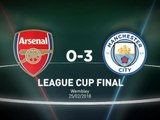League Cup final - Arsenal 0-3 Manchester City in words and numbers