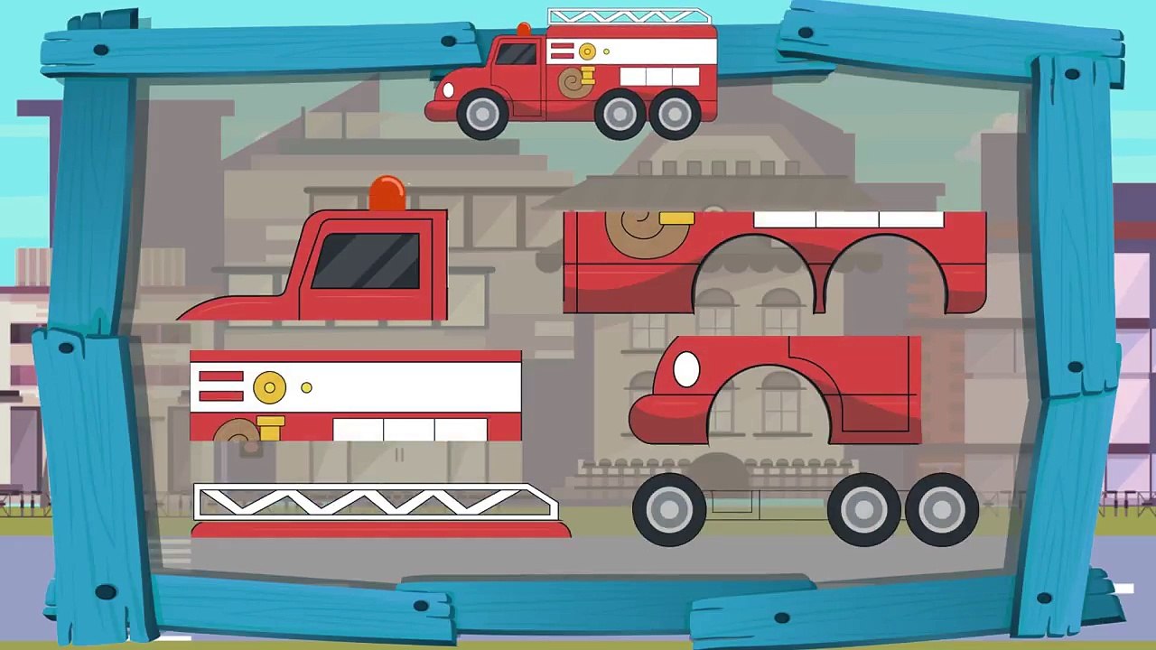 Полицейская машина и пожарная машина - Обучающий мультик про машинки