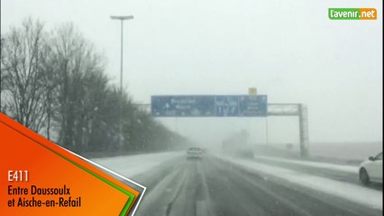 E411 entre Daussoulx et Aische-en-Refail