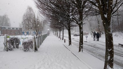 Chutes de neige à Waremme