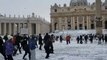 Snowball Fight Breaks Out at Saint Peter's Basilica in Vatican