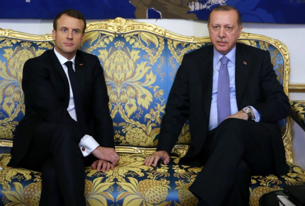 Erdoğan Macron'la Görüştü