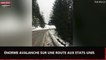 Etats-Unis : Une route engloutie par la neige après une avalanche (vidéo)