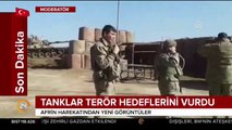 Zeytin Dalı Operasyonu kapsamında tanklarımız terör örgütü PKK/YPG hedeflerini yerle bir etti
