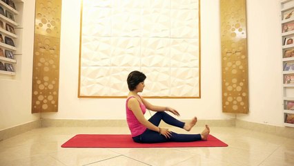Bộ tư thế Yoga nâng cao - Tư thế bán hoa sen cong người về trước cùng Nguyễn Hiếu Yoga