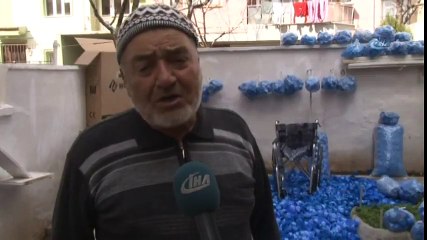 Mavi Kapak Toplayan Dede ve Torunu Rekora Koşuyor