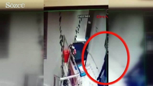 Film sahnelerini aratmayan gasp anı kamerada