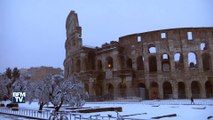 Les images très rares de Rome sous la neige