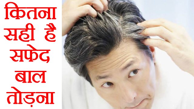सफ़ेद बाल तोड़ने से ज्यादा सफ़ेद बाल उगते हैं? Plucking white hair spread more white hair ?| Boldsky