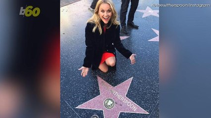 Watch Reese Witherspoon Polish Her Own Hollywood Walk of Fame Star