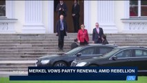 i24NEWS DESK | Merkel vows party renewal amid rebellion | Monday, February 26th 2018