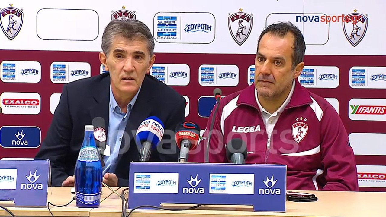 23η ΑΕΛ-Πλατανιάς 1-0 2017-18 Συνέντευξη τύπου (Novasports)