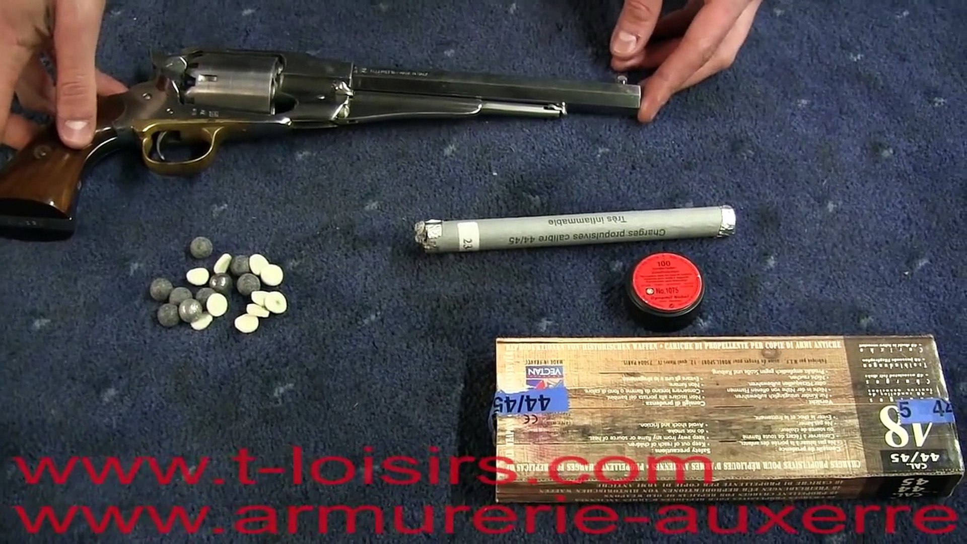 Pietta 1858 Remington - Revolver à poudre noire - Armurerie Auxerre - Vidéo  Dailymotion