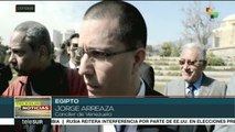 Canciller de Vzla. visita Egipto como parte de su gira de la Dignidad