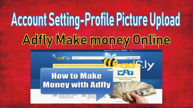 Account Setting-Profile Picture Upload Adfly Make Money Online Urdu Hindi David