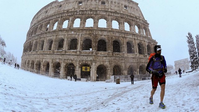 Neve regressa em força a Roma seis anos depois