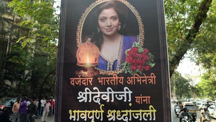 L'Inde pleure la star de Bollywood Sridevi