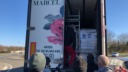 Journée de mobilisation des agriculteurs de la Mayenne.
