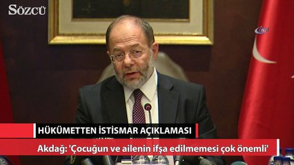 Hükümetten çocuk istismarı açıklaması