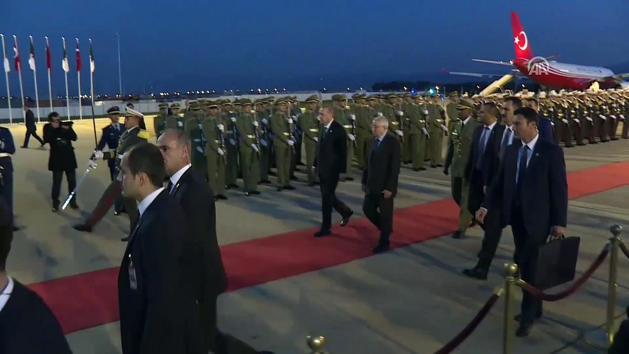 Cumhurbaşkanı Erdoğan, Cezayir'de - Karşılama töreni (2) - CEZAYİR