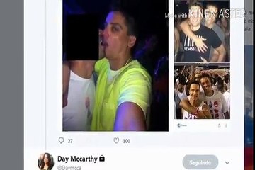 Day marcatney não vai parar em breve promete postar no seu Twitter vídeo de Leo íntimo fazendo surubinha com dois rapazes