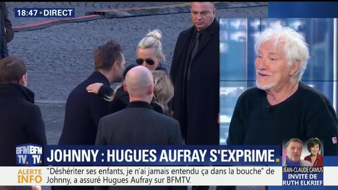 BFMTV : Hugues Aufray appelle Laeticia, David et Laura à faire la paix