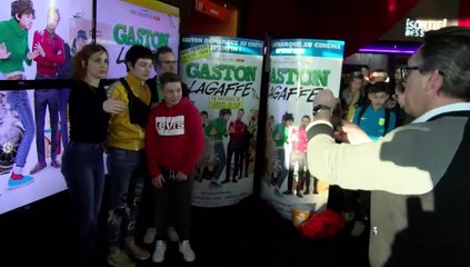 Les réactions du public pour " Gaston Lagaffe" au Palace de Martigues.