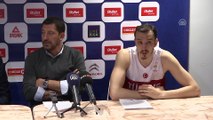 Basketbol - Letonya-Türkiye maçının ardından - Sarıca ve Vecvagars - RİGA