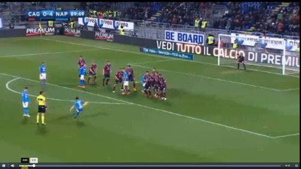 Mario Rui Amazing Free Kick Goal - Cagliari vs Napoli  0-5   26.02.2018 (HD)