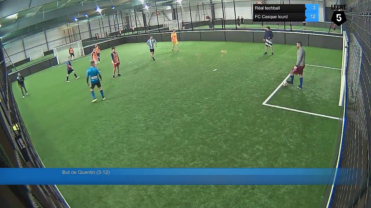 But de Quentin (3-12) - Réal techball Vs FC Casque lourd - 26/02/18 20:00