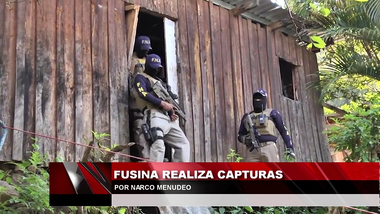 Fusina realiza capturas por narco menudeo