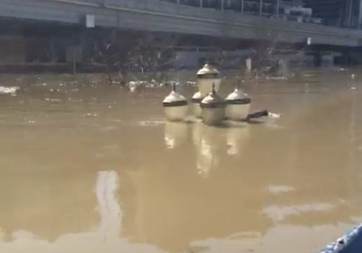 Louisville Metro Police Survey Ohio River Flood Damage