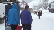 Watch: Heavy snow steals show at Davos
