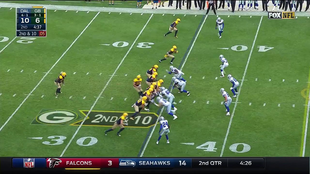 2016 - Rodgers connects with Davante Adams for 22 yards