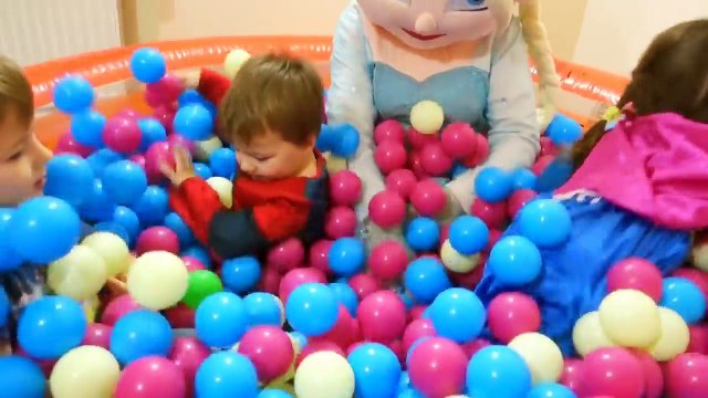 Baby toys balls with Elsa and Kids Children playing with balls video for kids