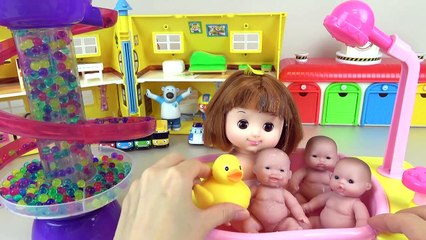 Baby Doll bath toys and Surprise eggs play