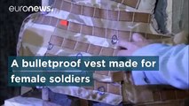 Romania shows off its bulletproof vests specially adapted for women
