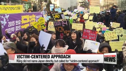 Video herunterladen: Seoul's FM raises unresolved issue of Japan's sexual enslavement of Korean women