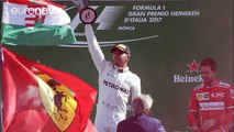 Britain's Lewis Hamilton wins Italian Grand Prix and takes lead in F1 championship