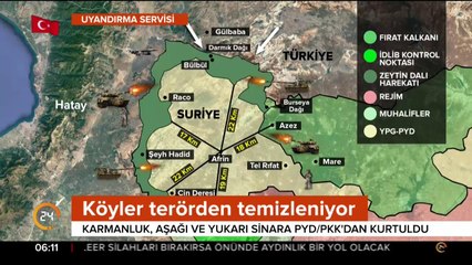 TSK Afrin merkeze ilerliyor