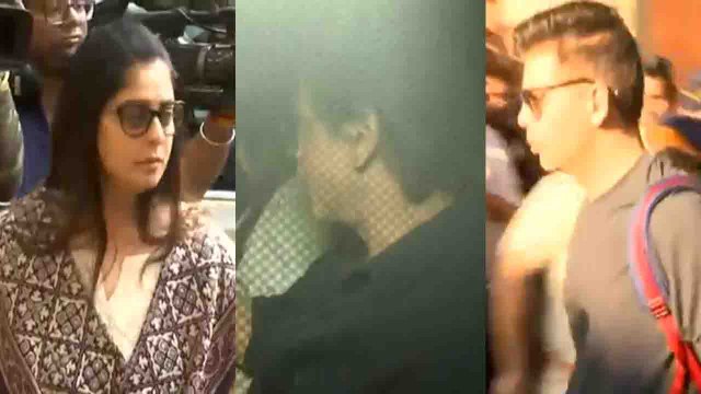 Sridevi demise : Shahrukh Khan, Karan Johar visit Anil Kapoor's residence | Oneindia News