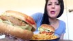 Mukbang McDonalds Style Burger and Fries | Eating Show