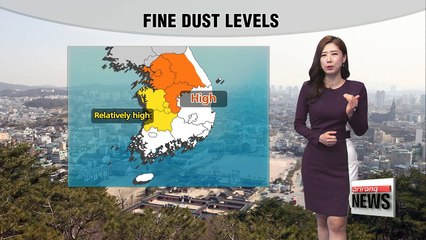 Mild afternoon highs for most parts, dusty in some parts