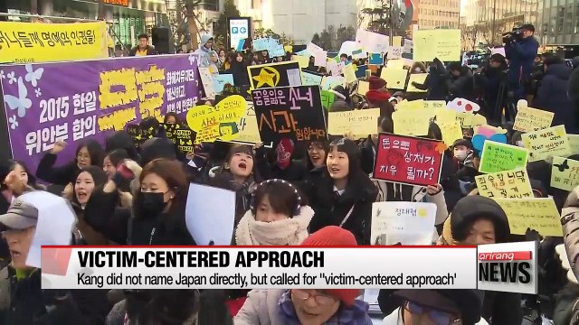 Seoul's FM raises unresolved issue of Japan's sexual enslavement of Korean women