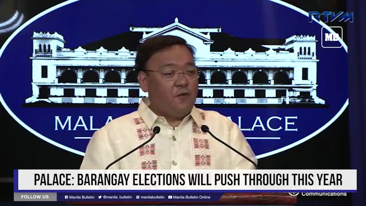 Palace: Barangay elections will push through this year