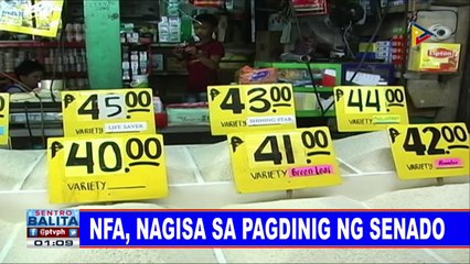 NFA, nagisa sa pagdinig ng Senado